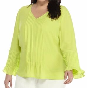The Limited, Lime Green Blouse, size 3X
